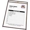 C-Line Products Shop Ticket Holder, Stitched, 8-1/2"x11", 25/BX, Clear Vinyl 25PK CLI46911